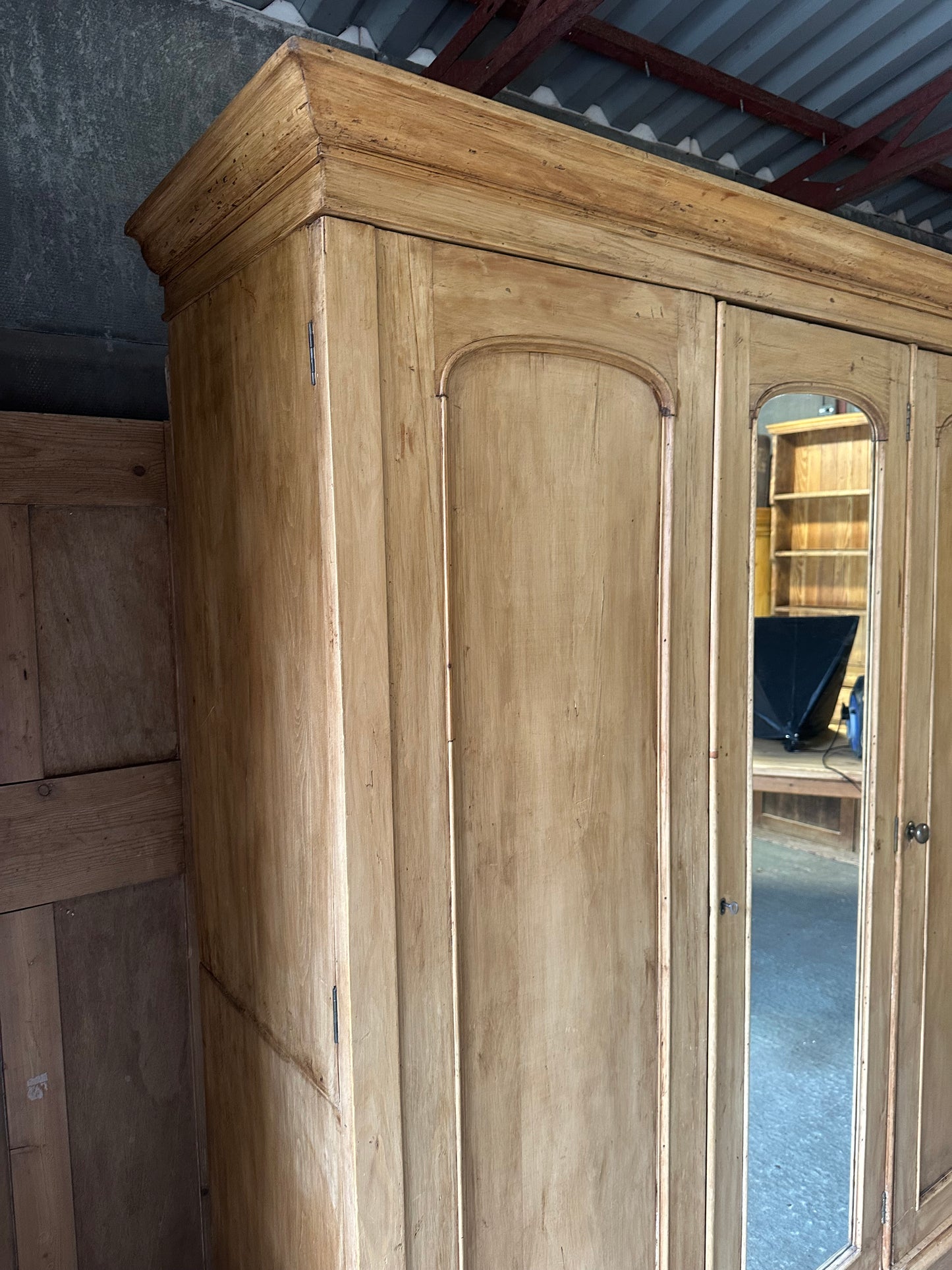 Vintage triple knock down wardrobe