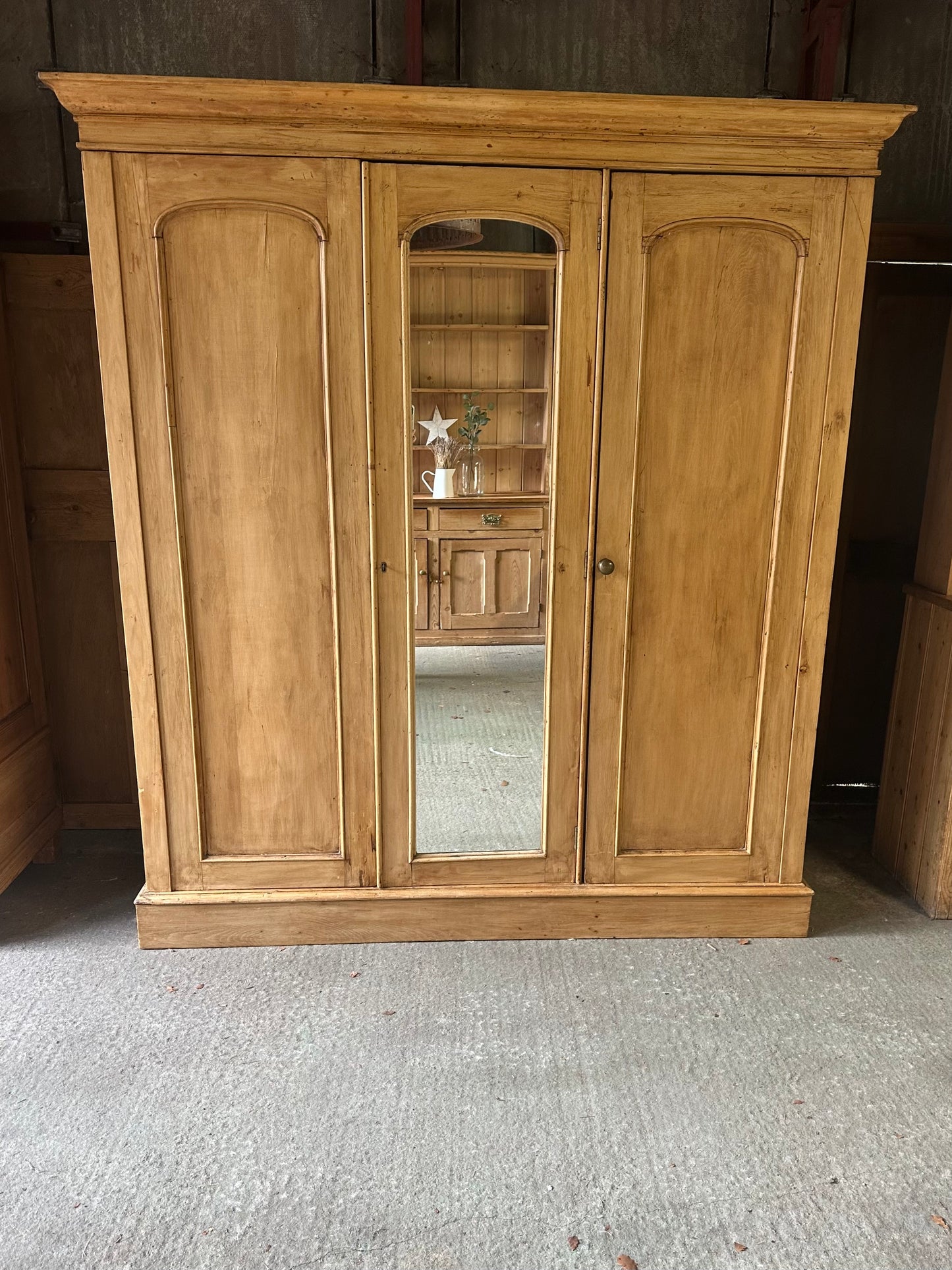 Vintage triple knock down wardrobe
