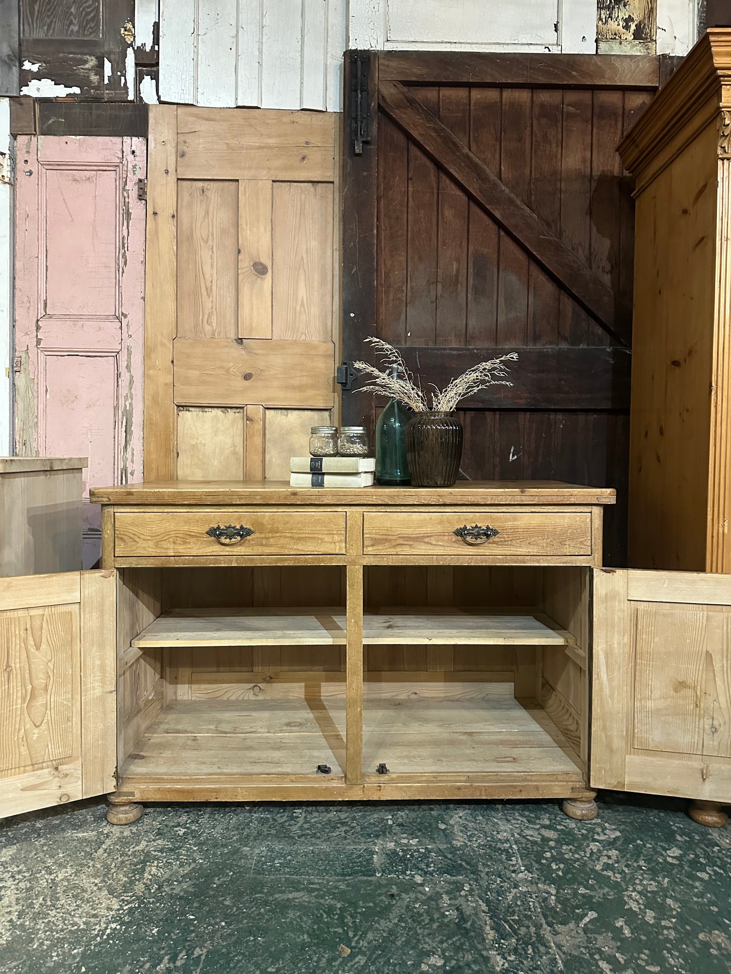 Rustic vintage sideboard