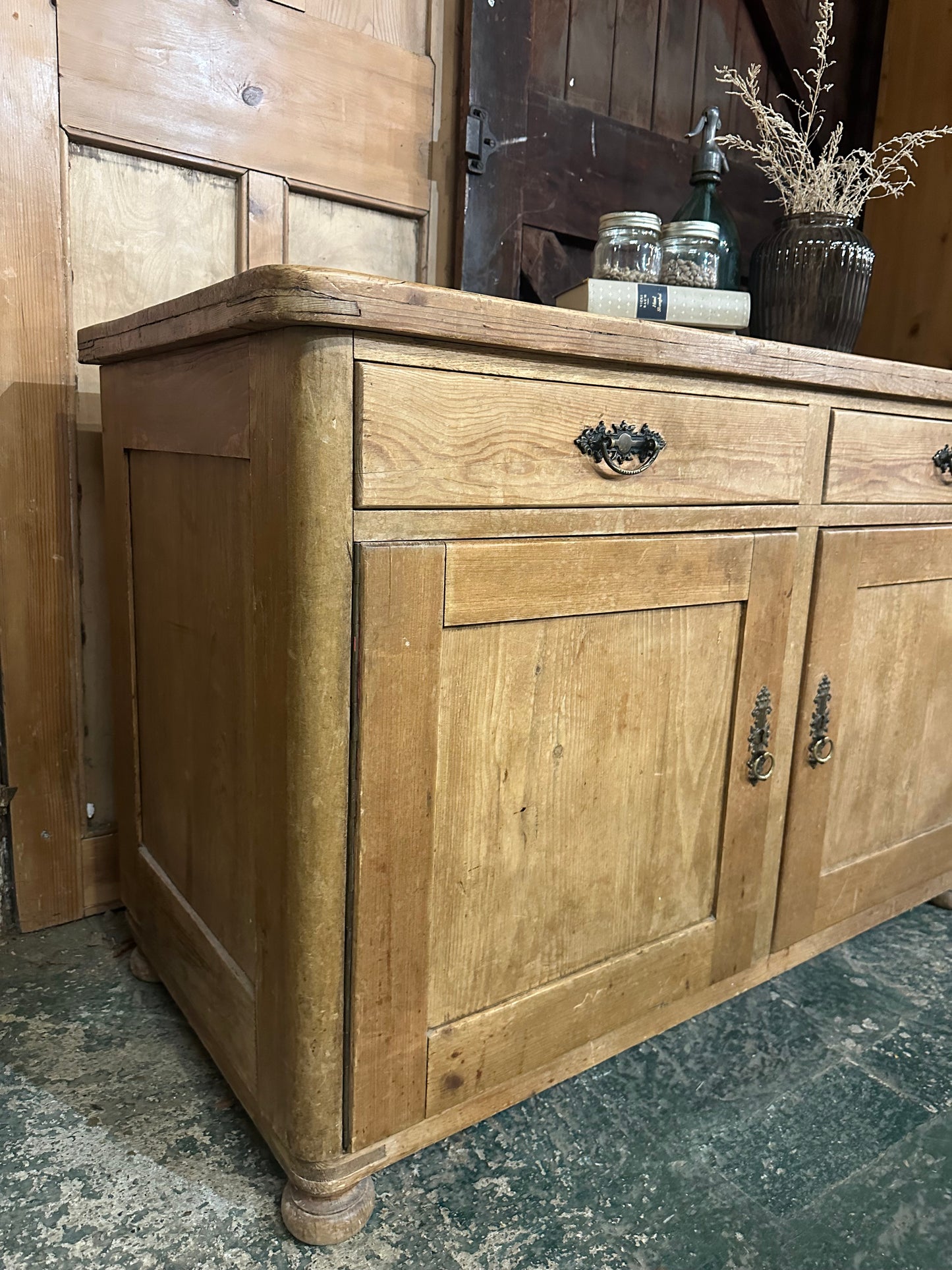 Rustic vintage sideboard