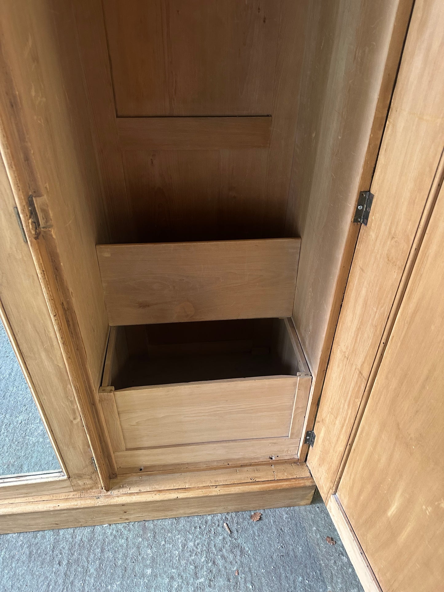 Vintage triple knock down wardrobe
