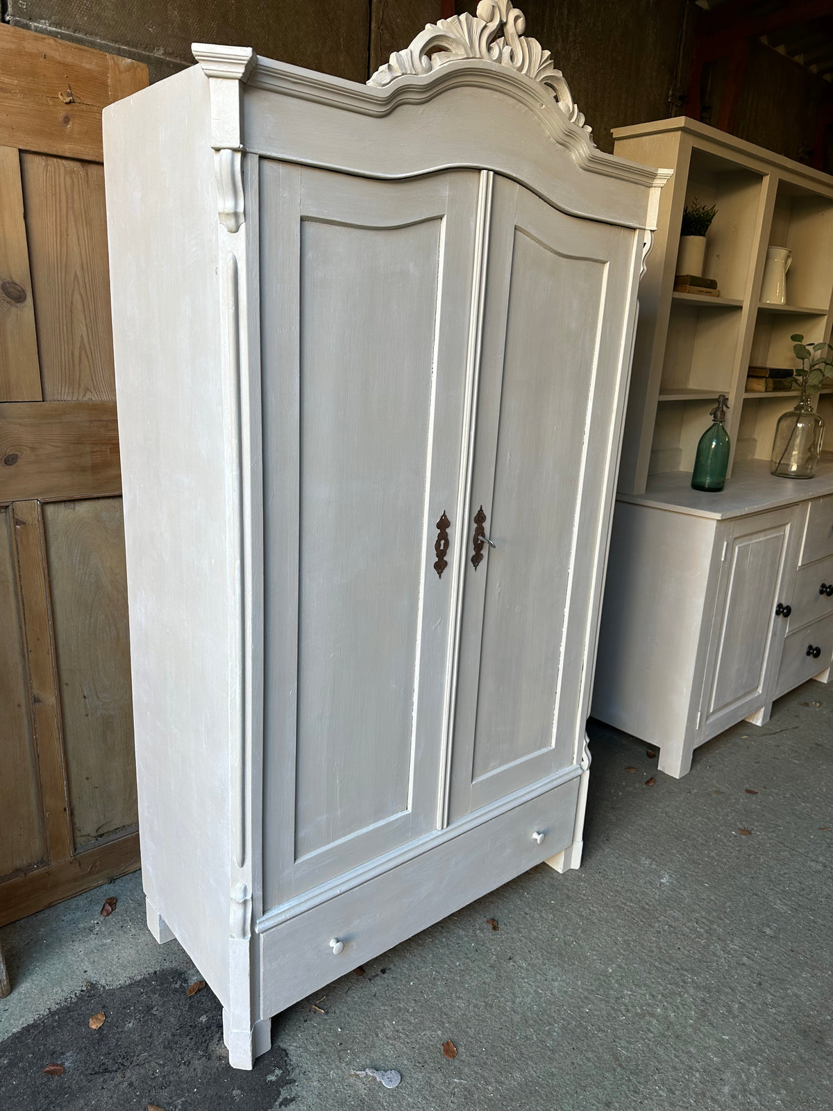 Rustic vintage wardrobe