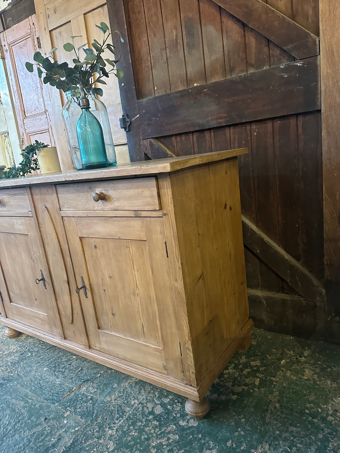 Rustic vintage sideboard