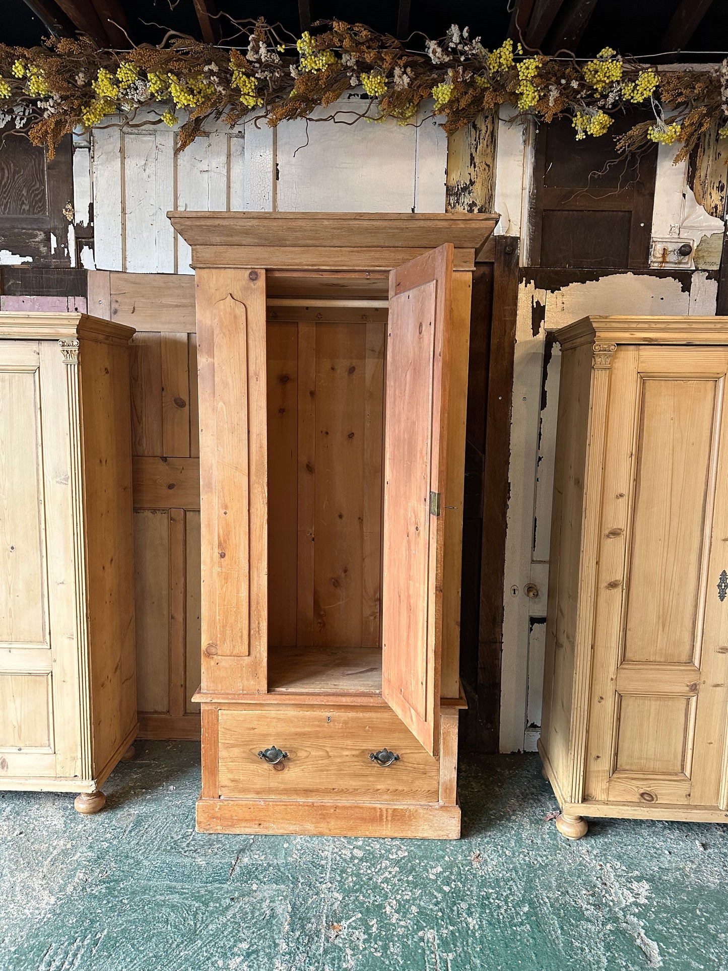 Rustic vintage wardrobe