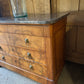 Vintage marble top chest of drawers