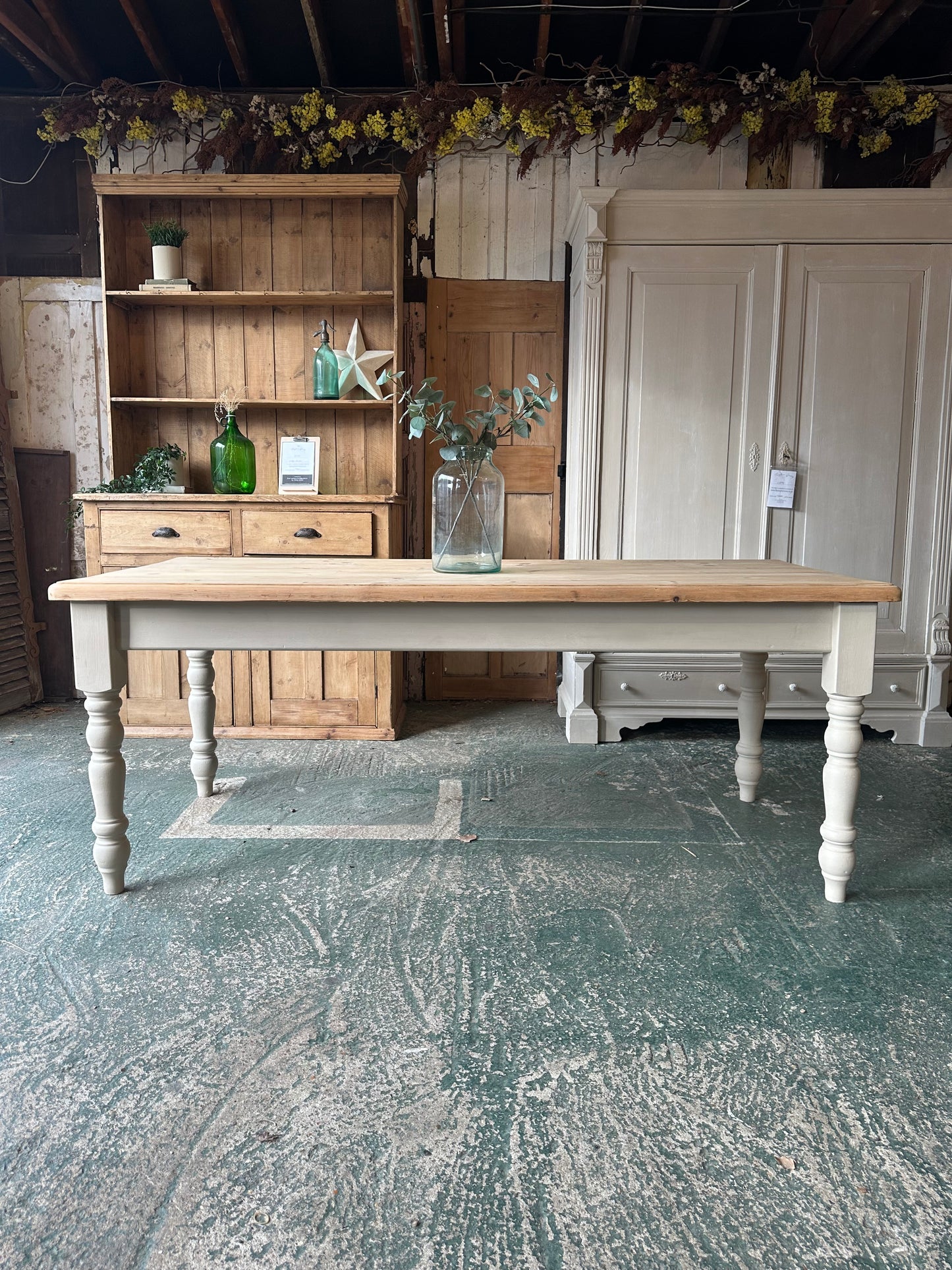 Farmhouse table large 8 seater
