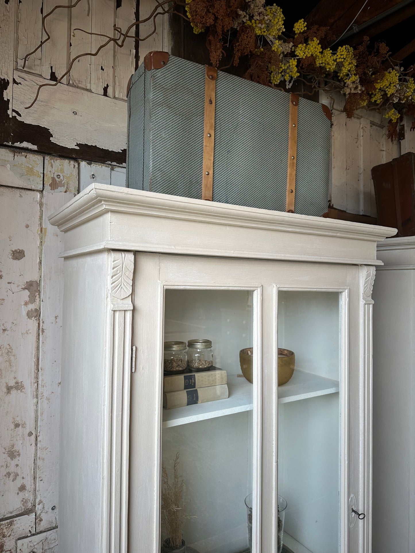 Vintage armoire / display cabinet.