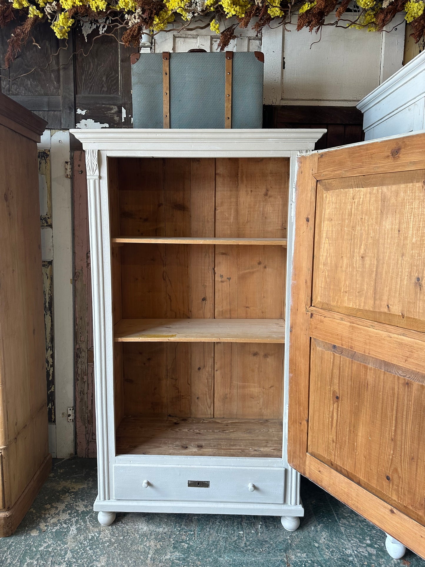 Rustic vintage wardrobe / cupboard