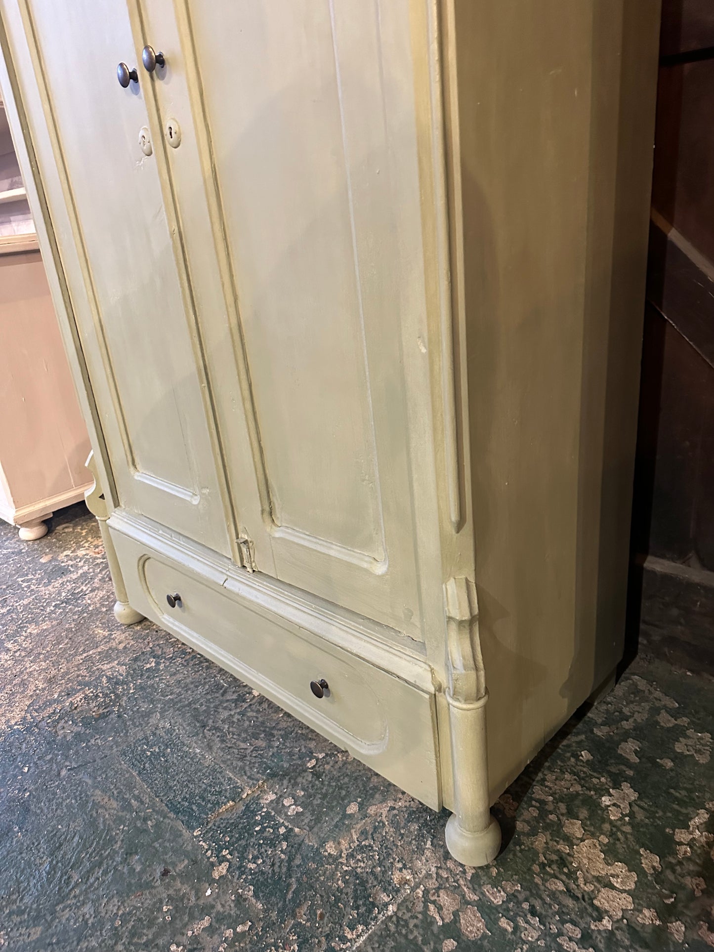 Rustic vintage wardrobe