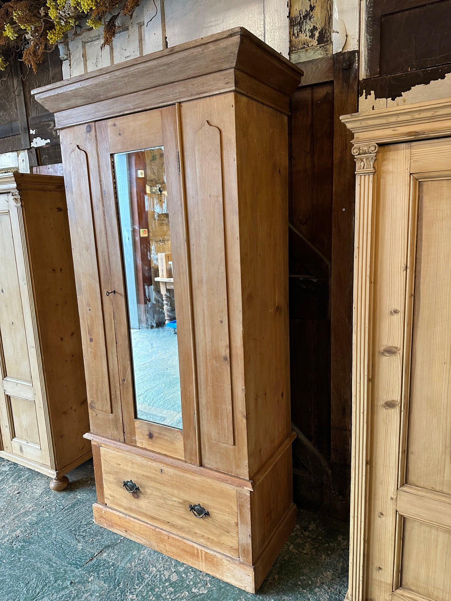 Rustic vintage wardrobe