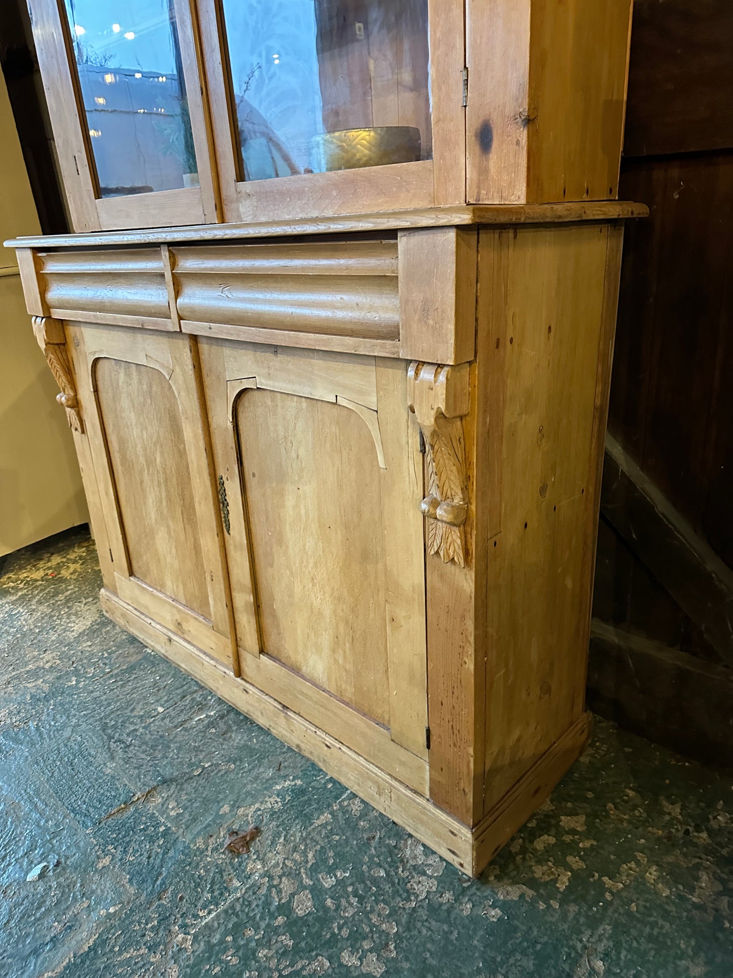 Rustic vintage glazed dresser