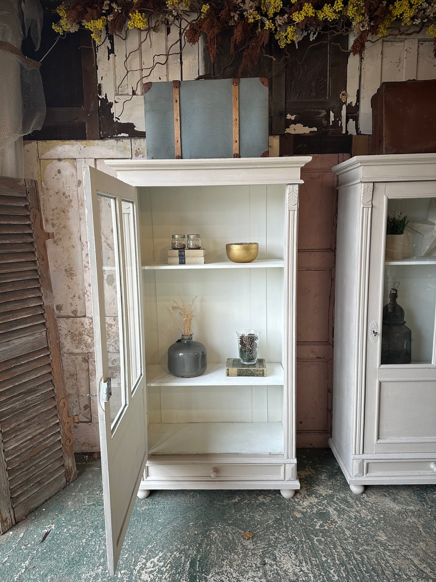 Vintage armoire / display cabinet.