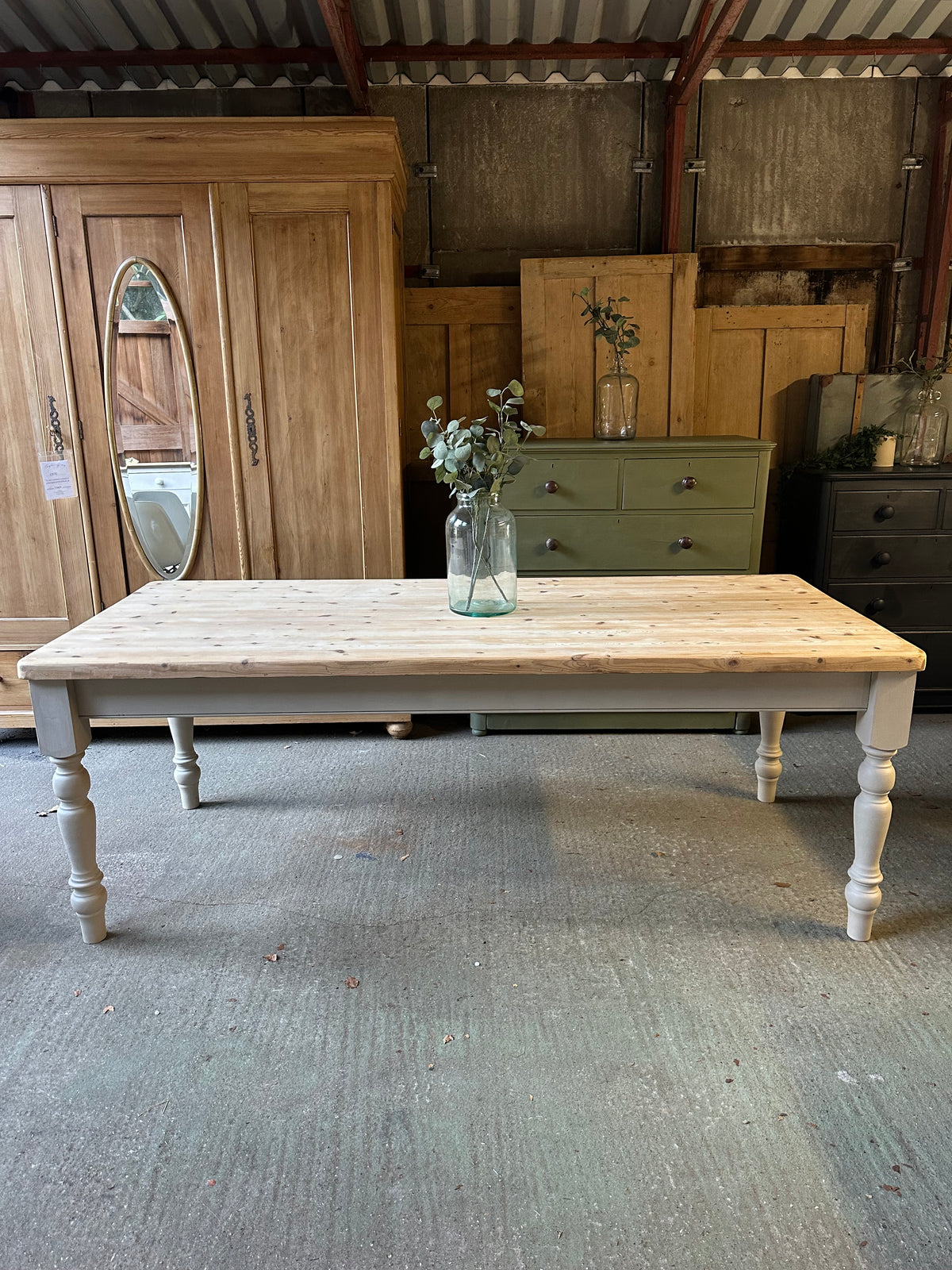 Farmhouse table large 8 seater