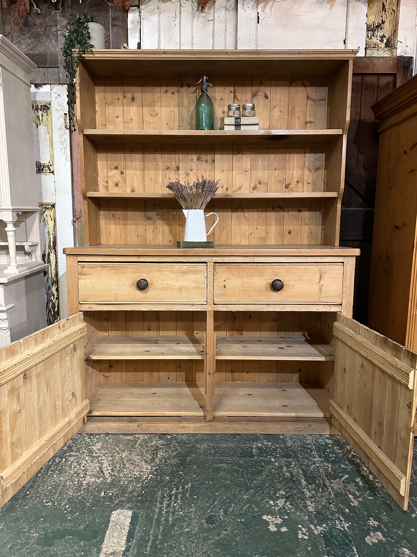 Rustic vintage dresser