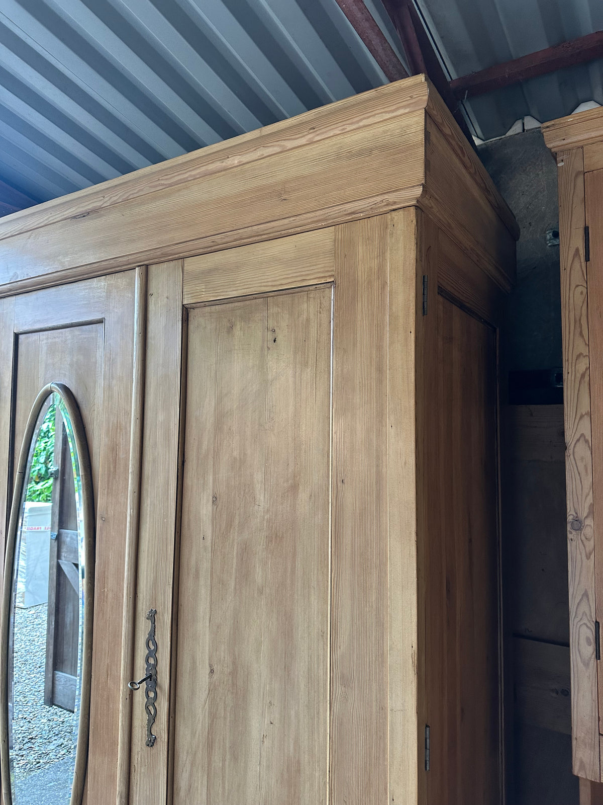Vintage triple knock down wardrobe