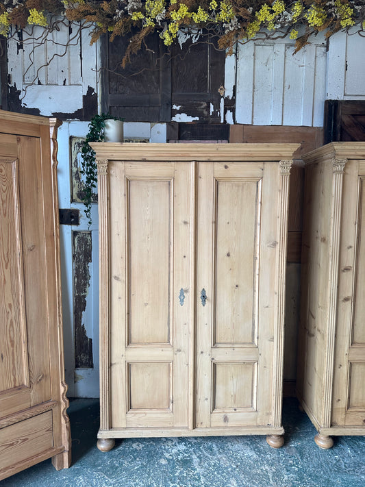 Rustic vintage wardrobe (one of a pair)