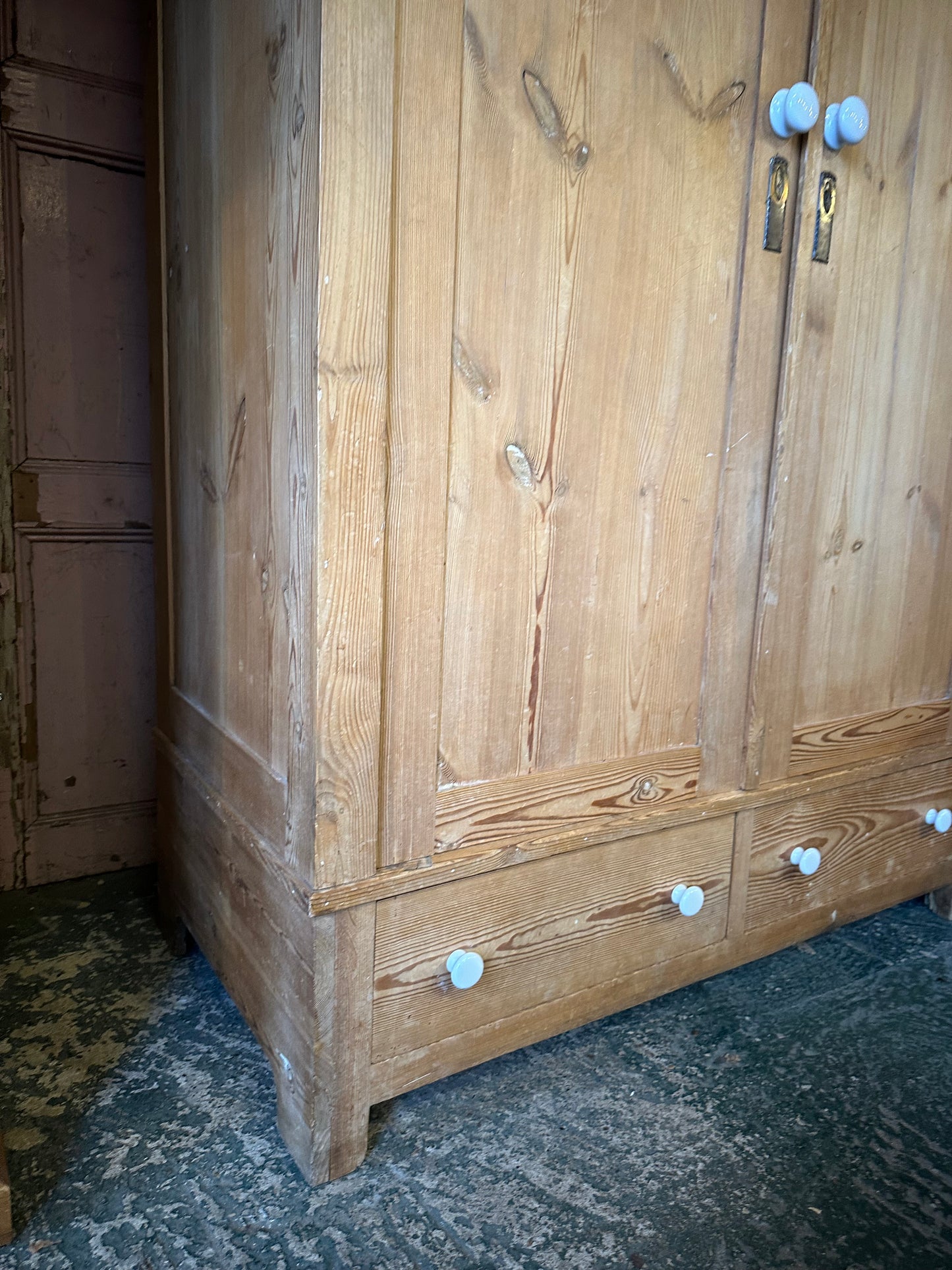Rustic vintage knock down wardrobe
