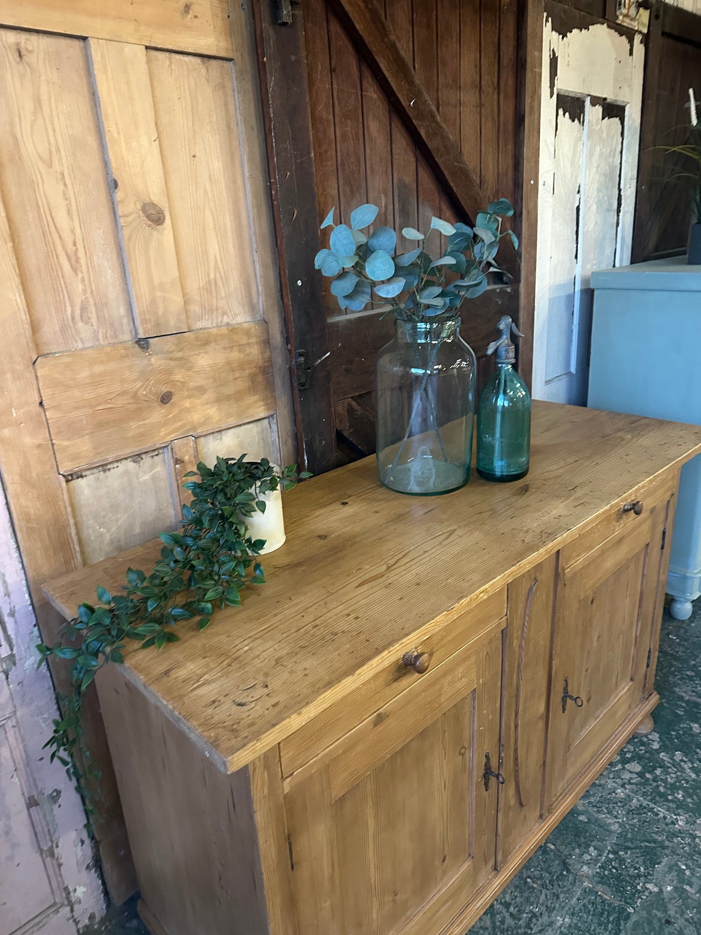 Rustic vintage sideboard