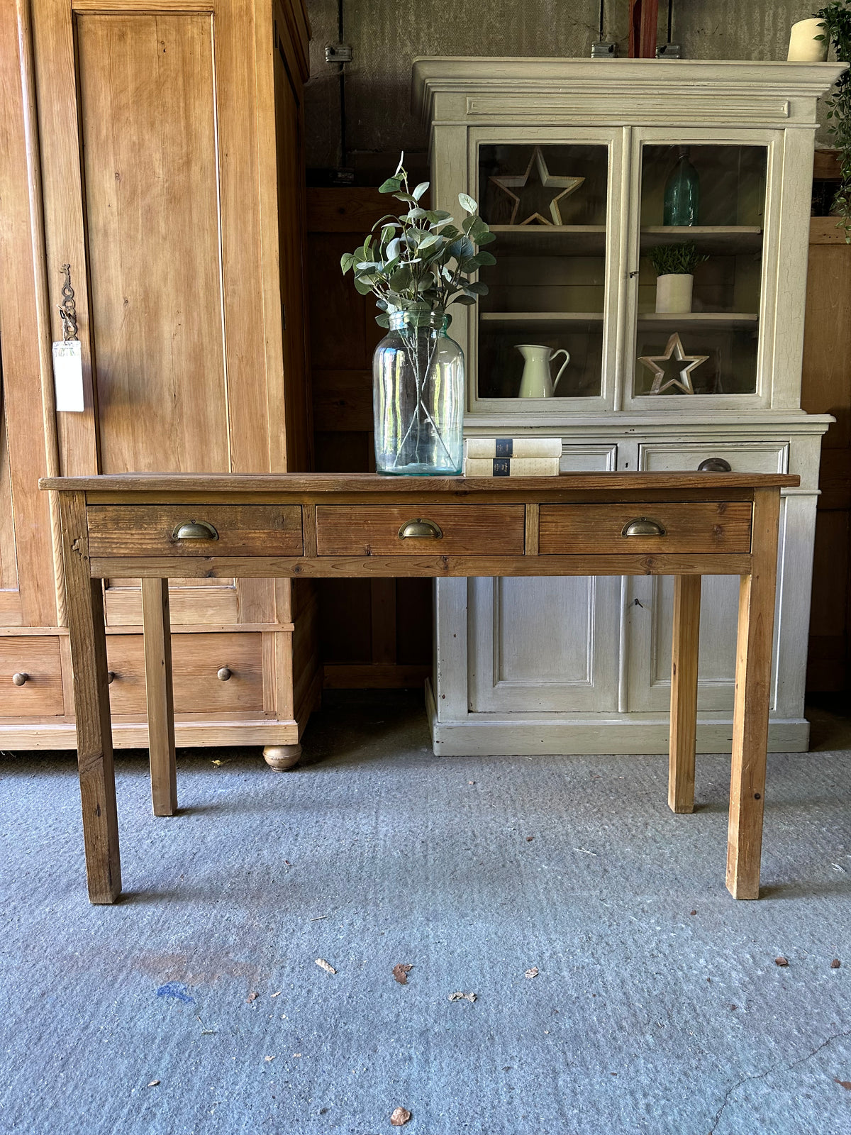 Rustic console table
