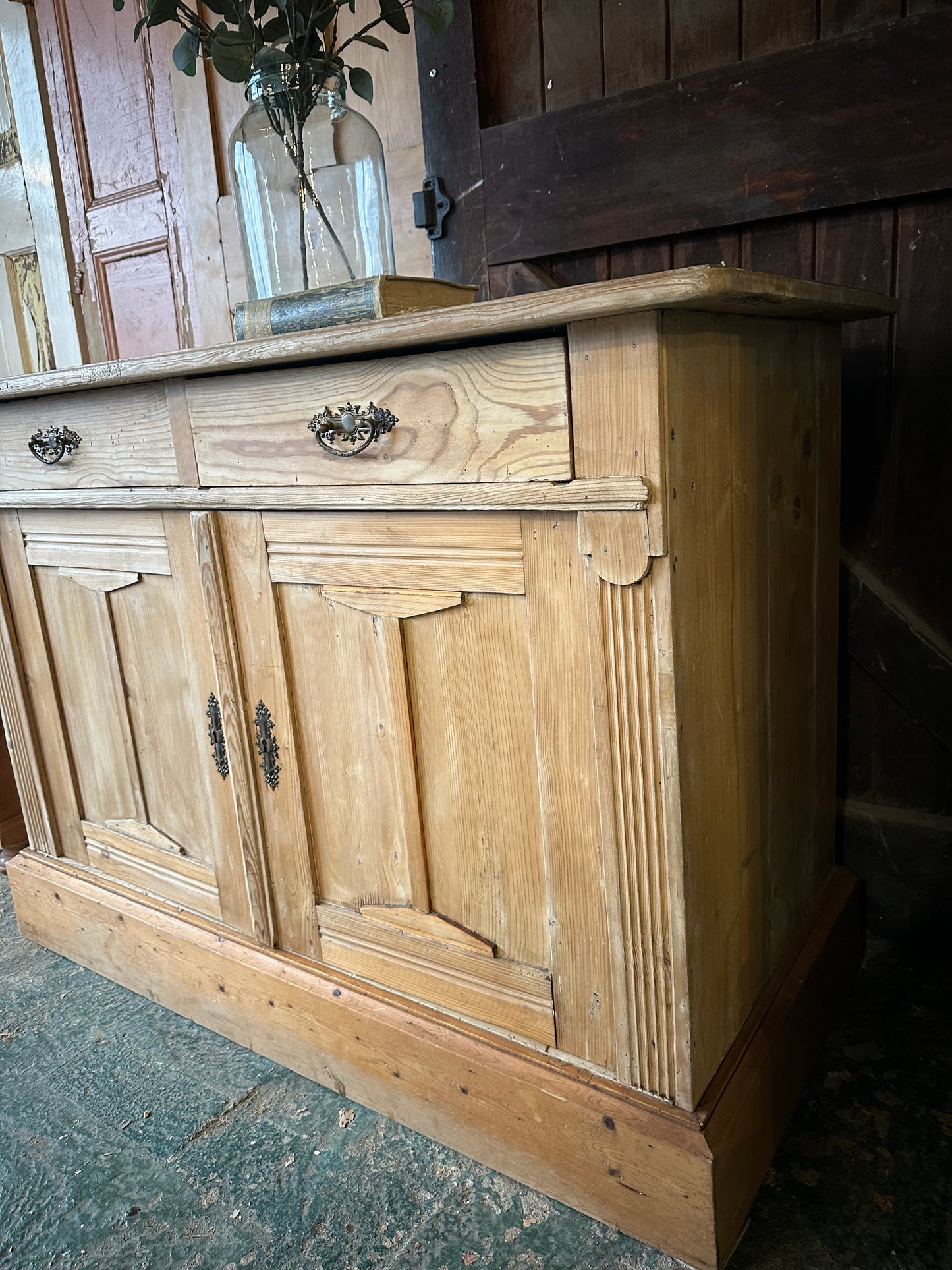 Rustic vintage sideboard