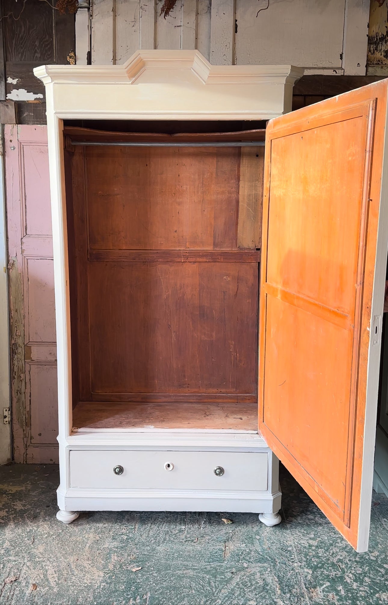 Rustic vintage wardrobe / armoire