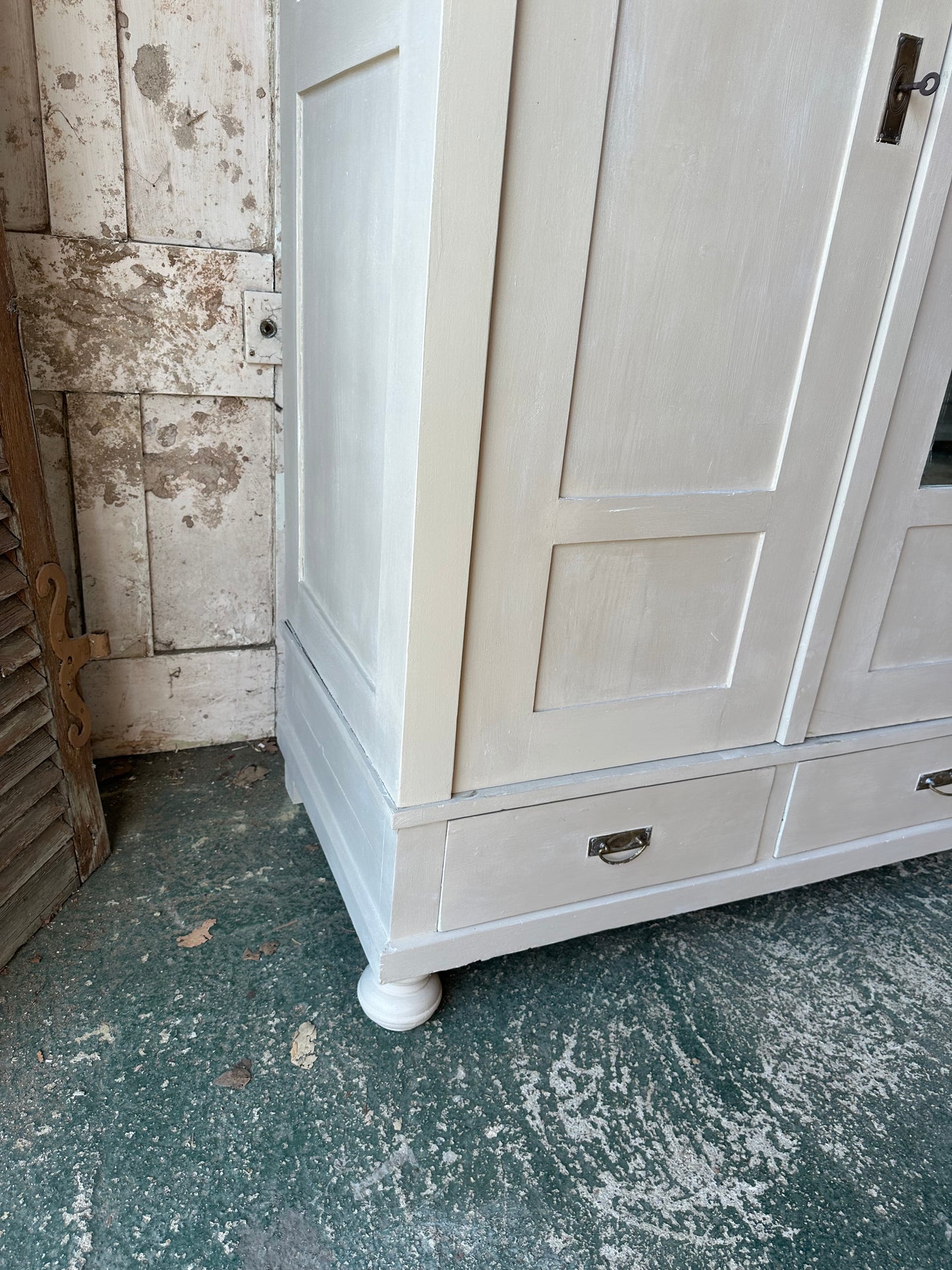 Vintage triple knock down wardrobe