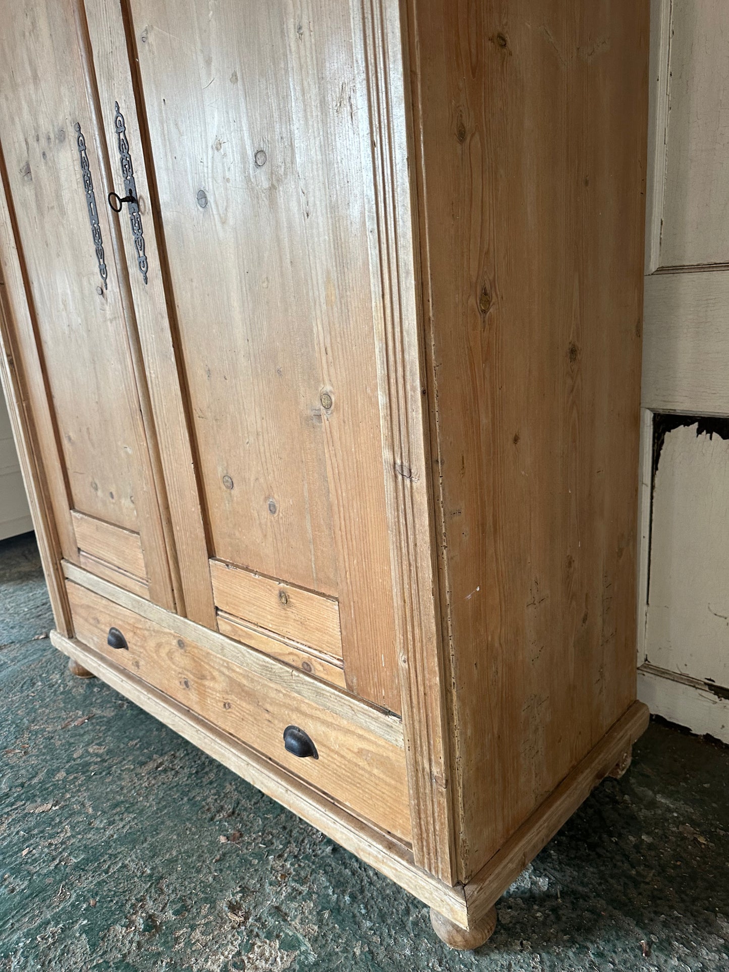 Rustic vintage wardrobe