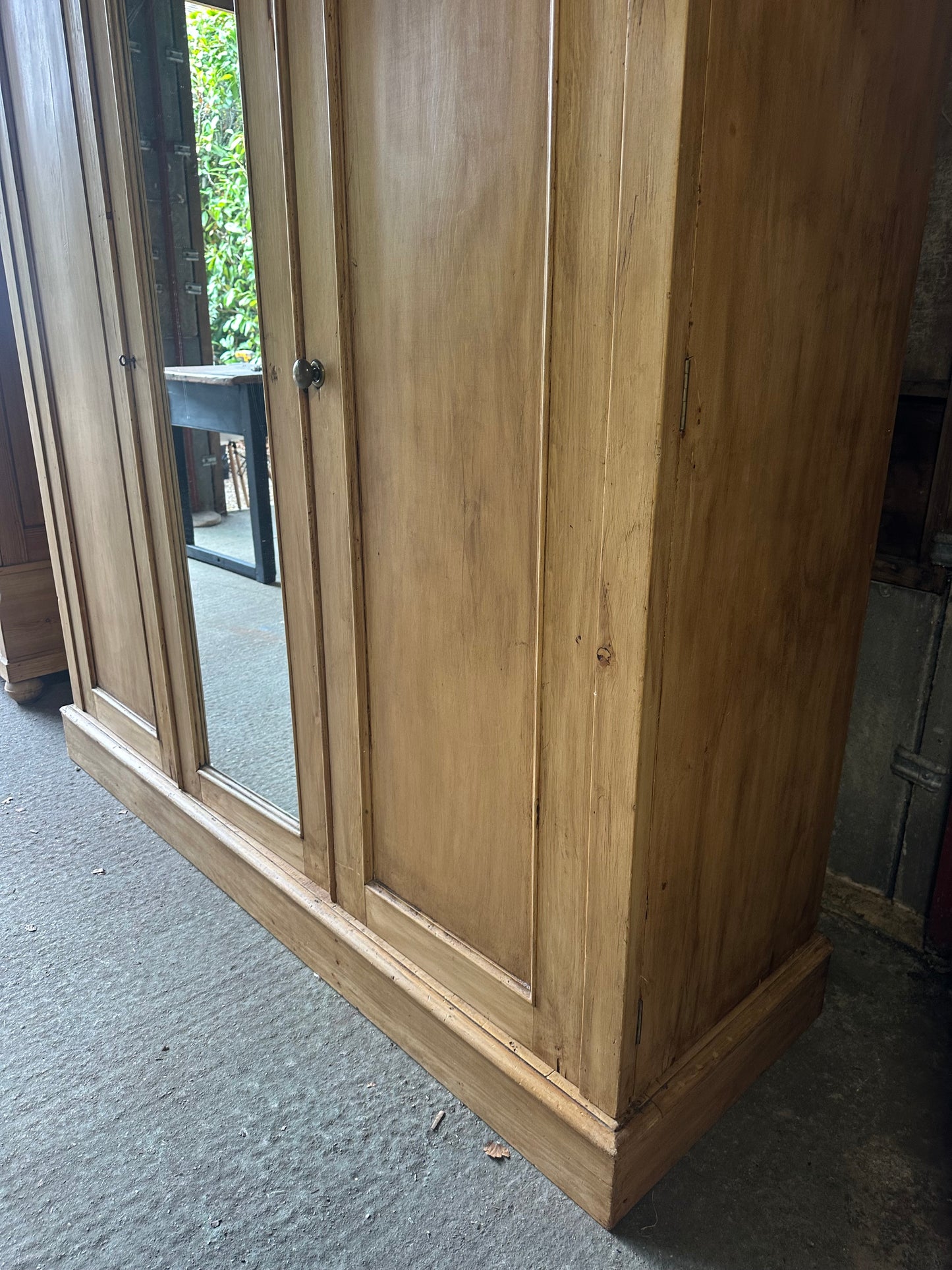 Vintage triple knock down wardrobe