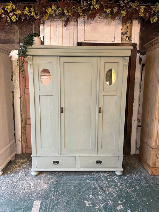 Vintage triple knock down wardrobe