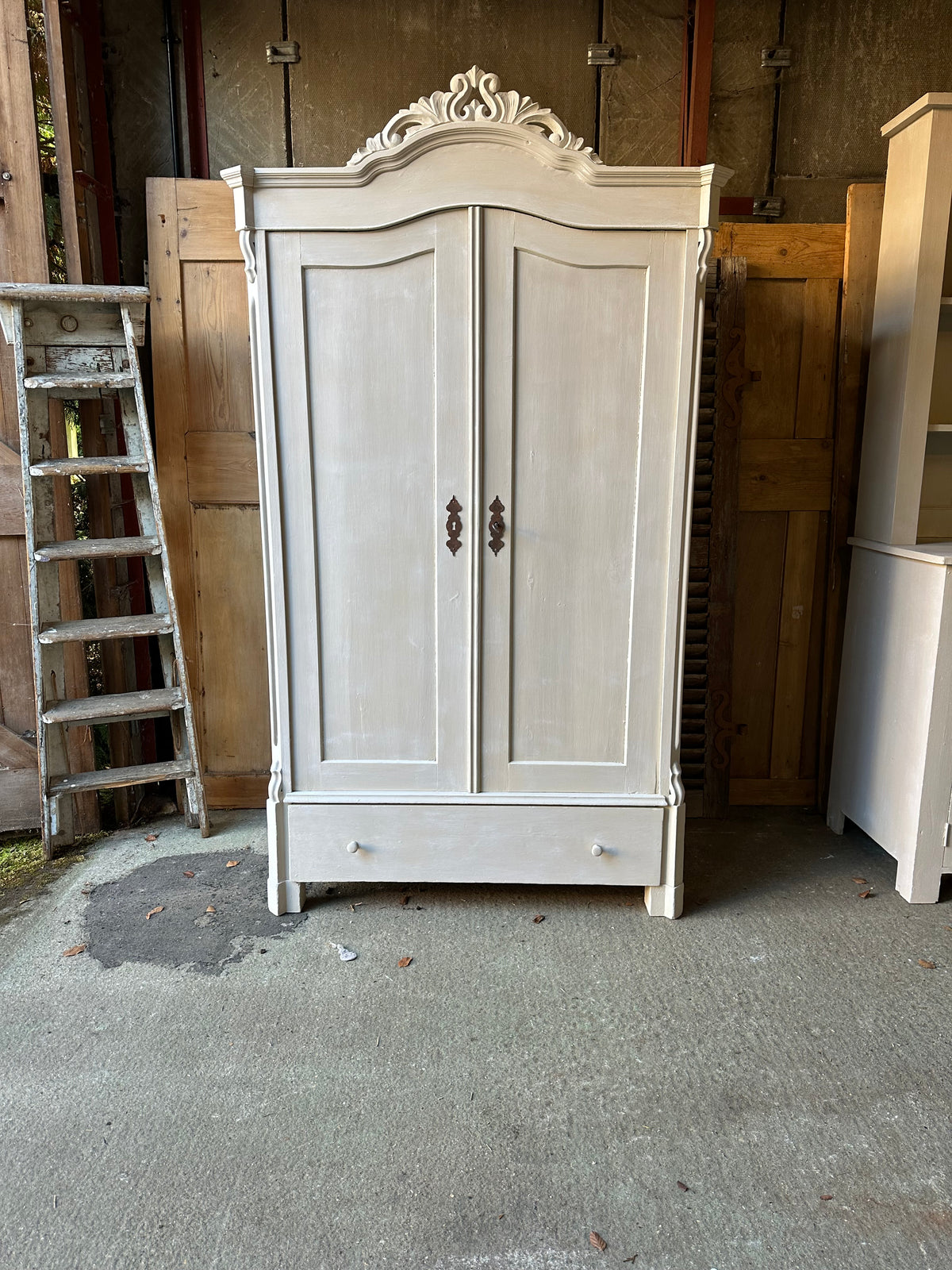 Rustic vintage wardrobe