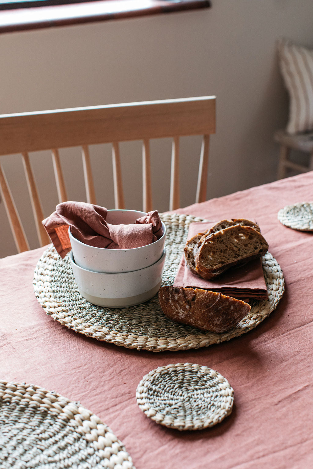 Venlig Water Hyacinth Set of 2 Coasters