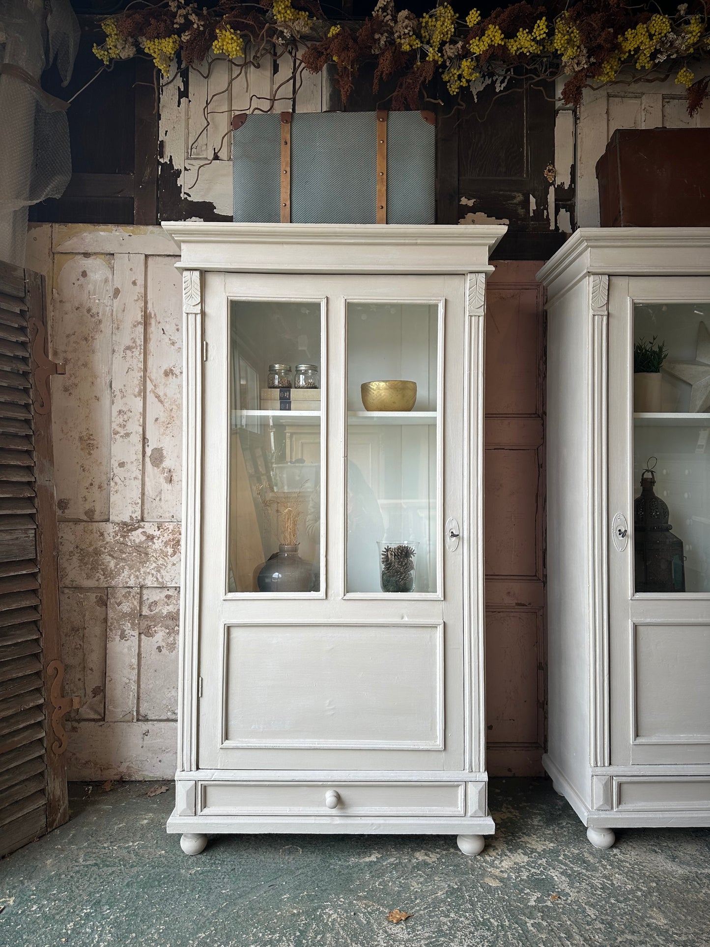 Vintage armoire / display cabinet.