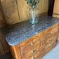Vintage marble top chest of drawers