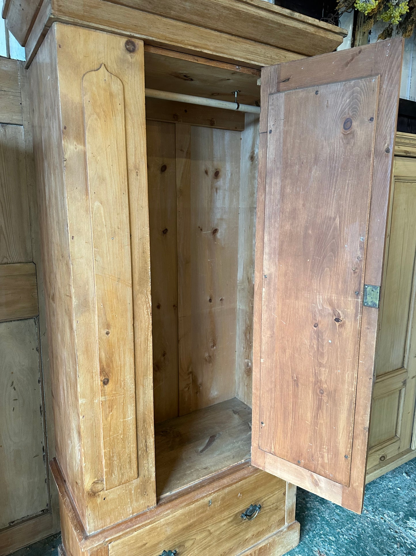 Rustic vintage wardrobe