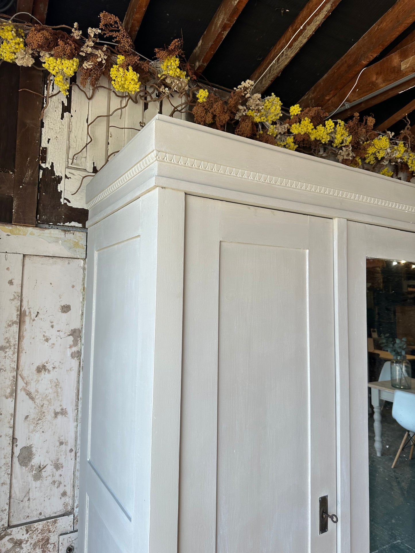 Vintage triple knock down wardrobe