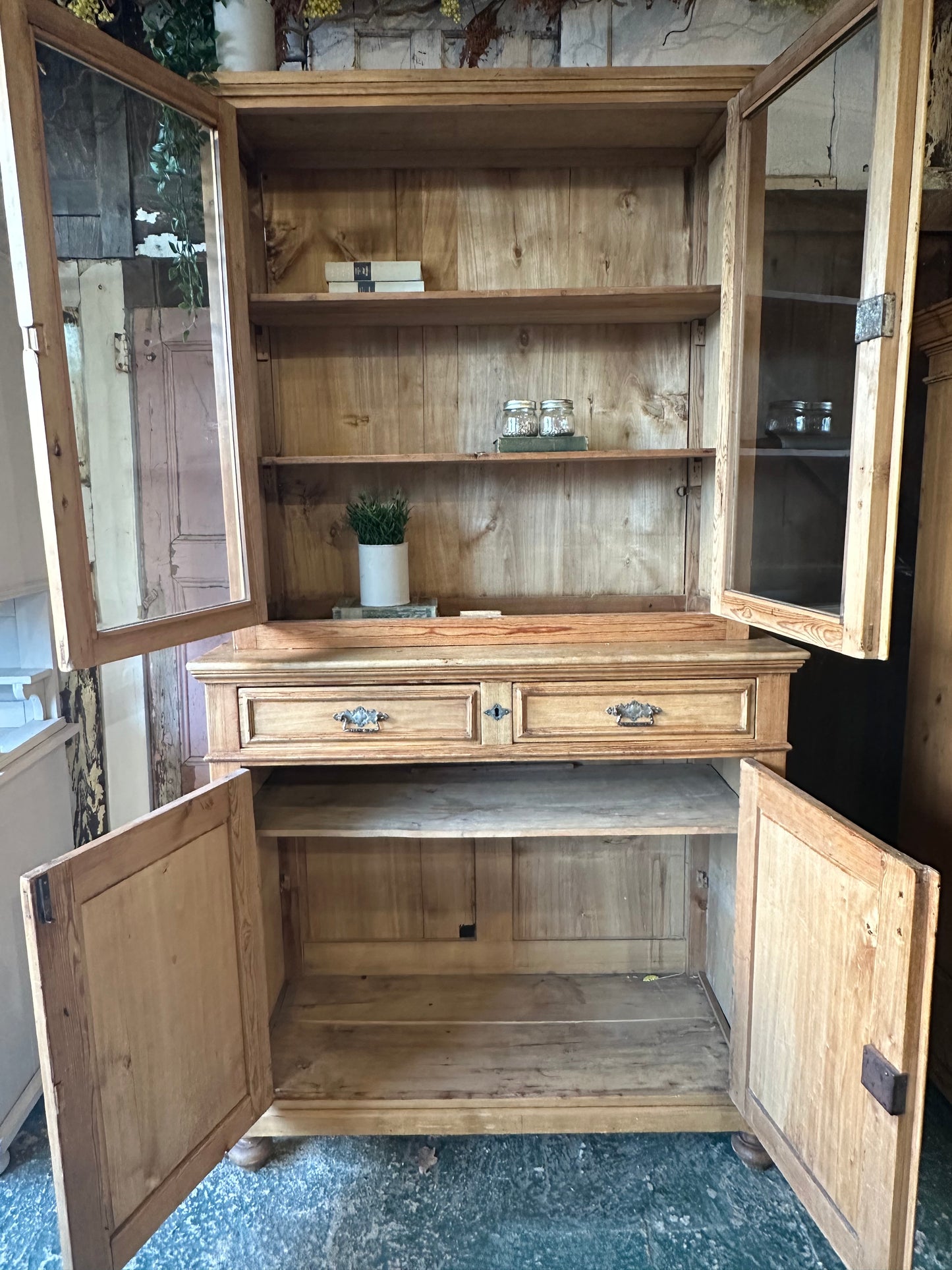 Vintage glazed dresser