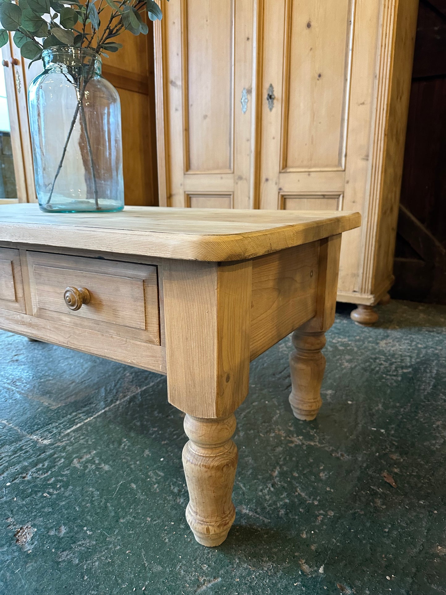 Rustic farmhouse coffee table