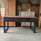 Vintage workbench / console table / kitchen island