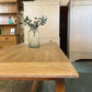 Vintage oak farmhouse refectory table 8 seater
