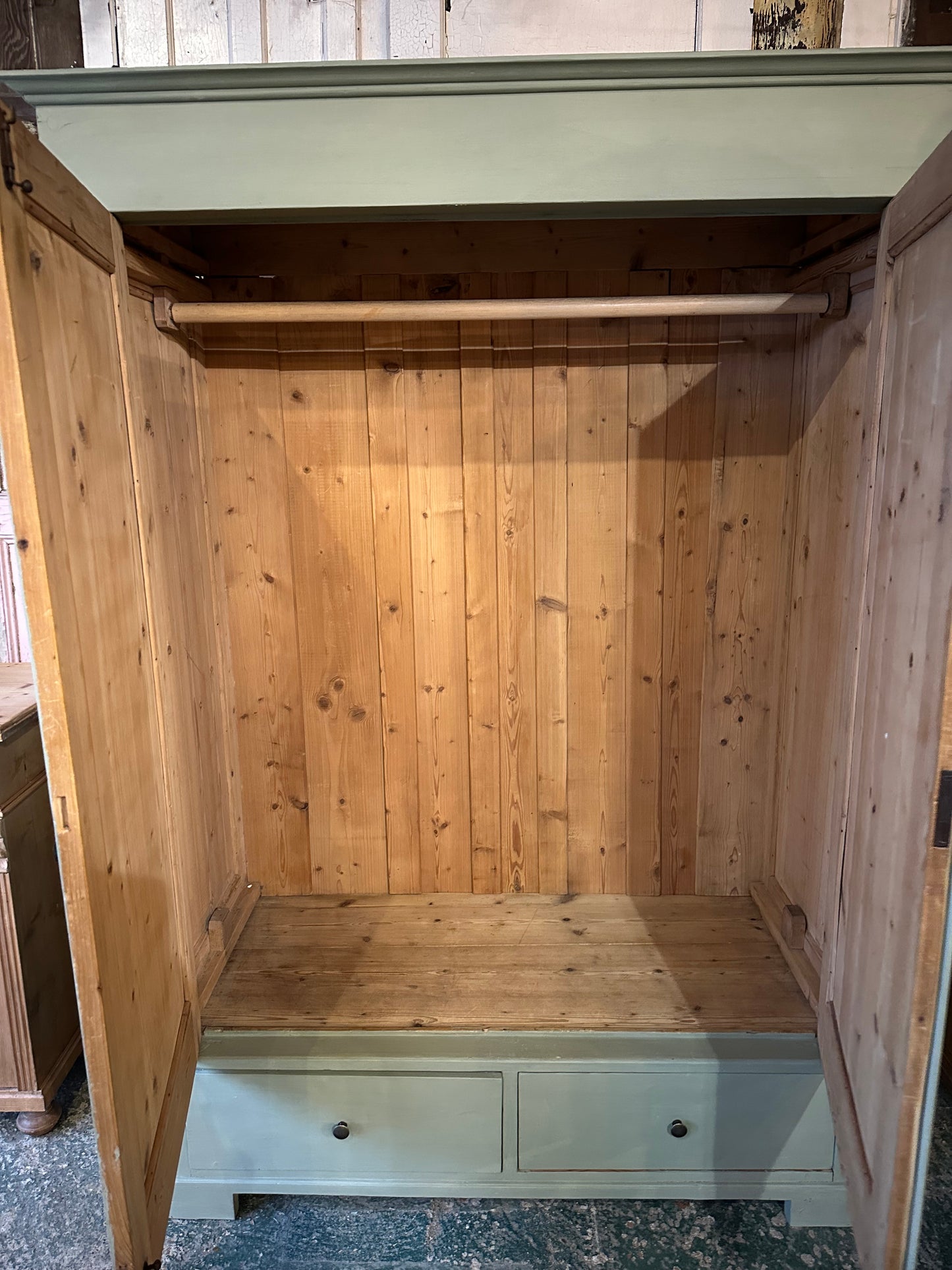 Rustic vintage knock down wardrobe