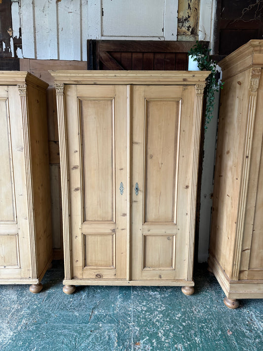 Rustic vintage wardrobe (one of a pair)