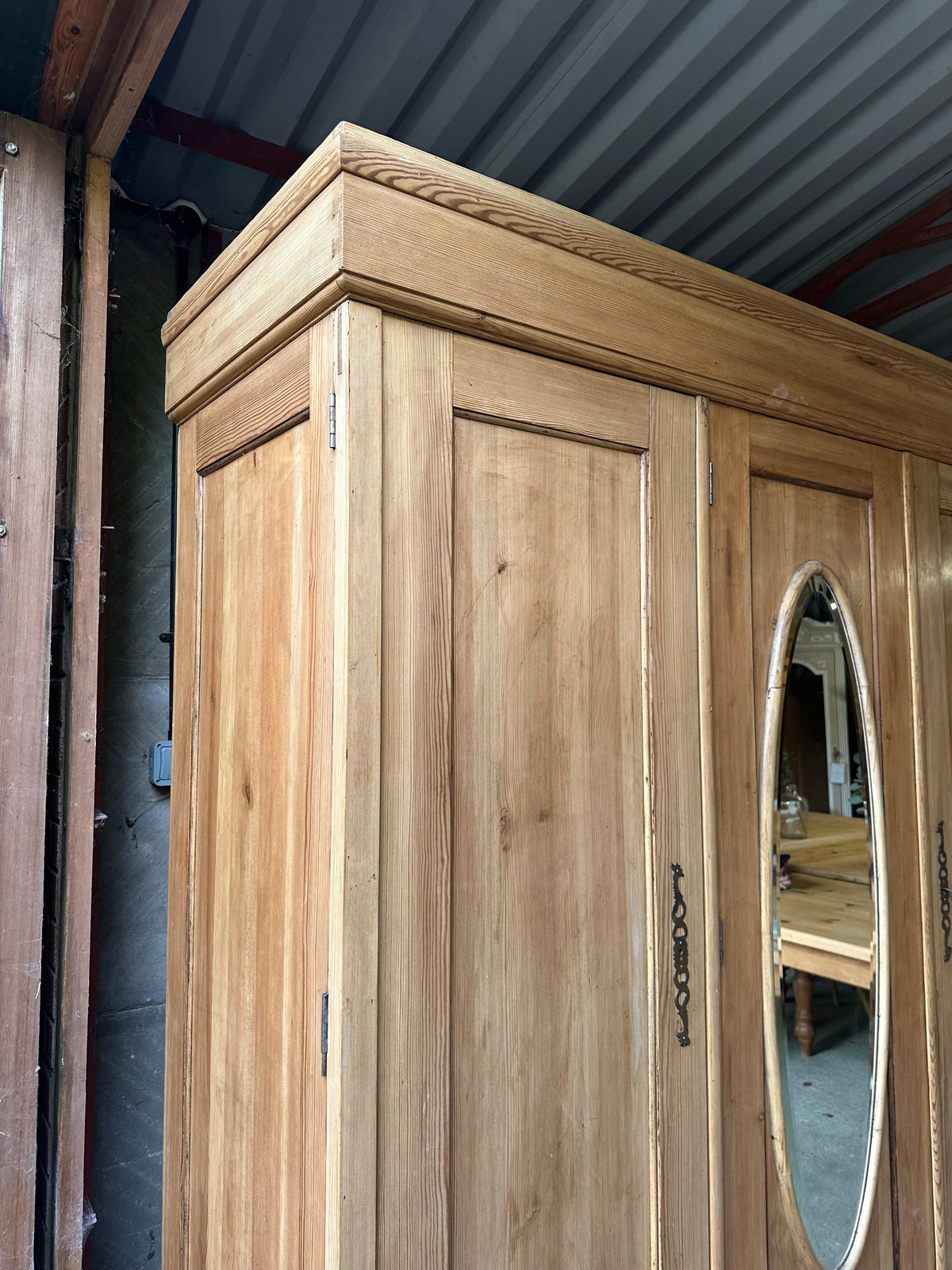 Vintage triple knock down wardrobe