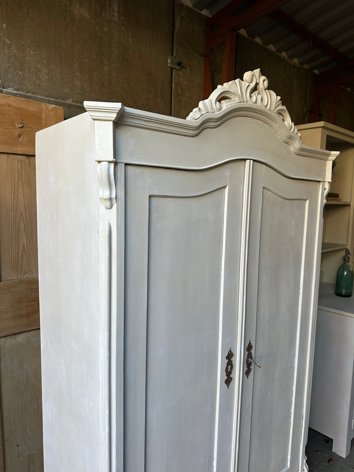 Rustic vintage wardrobe