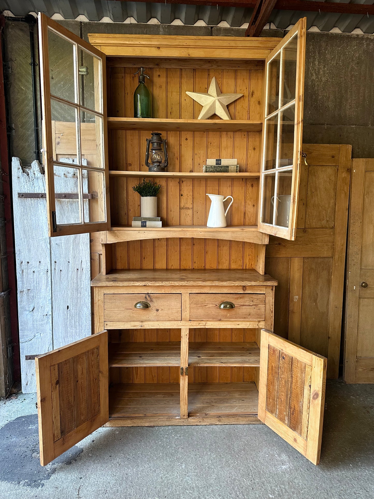 Vintage glazed dresser