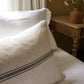 The Carbis Bay Cushion 100x50cm Blue Bold/Narrow stripe