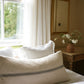 The Carbis Bay Cushion 100x50cm Blue Bold/Narrow stripe