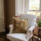 Olive Grove Print Cushion 50 x 50 cm Mustard