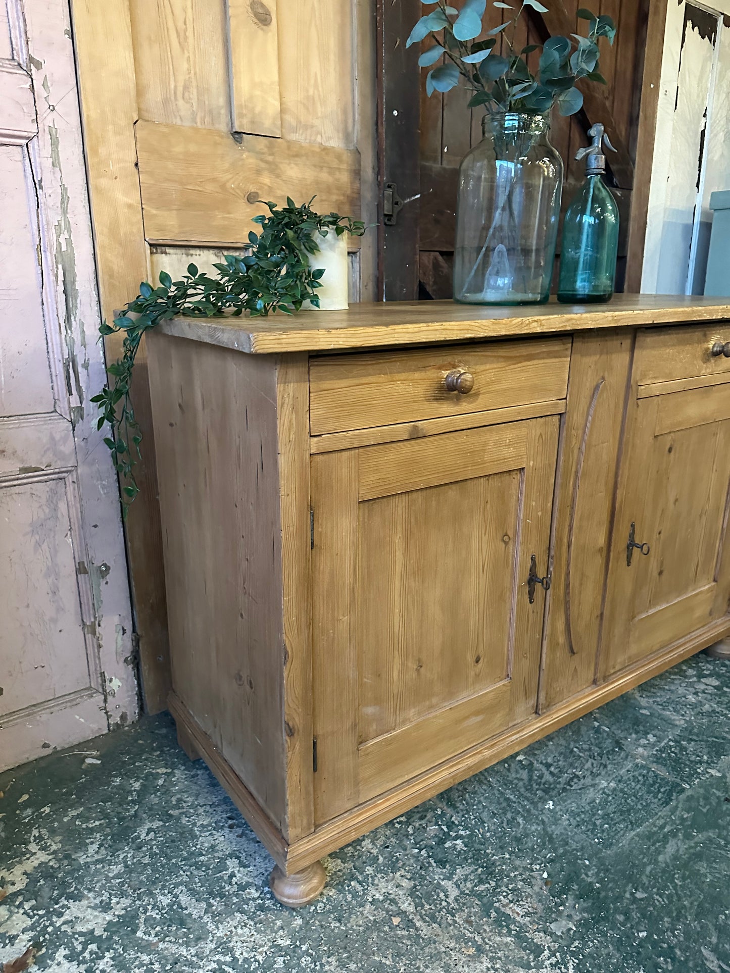 Rustic vintage sideboard