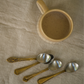 Antique Style Brass Teaspoons - Set of 4