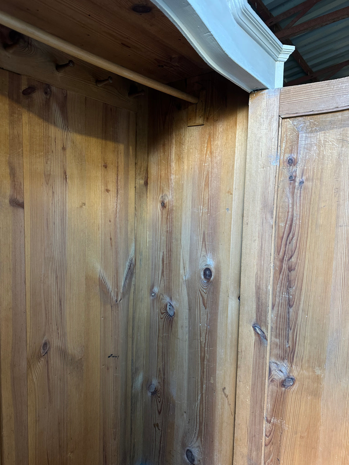 Rustic vintage wardrobe